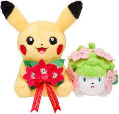 Japanese Pokemon Center 20th Anniversary Pikachu & Shaymin Plush